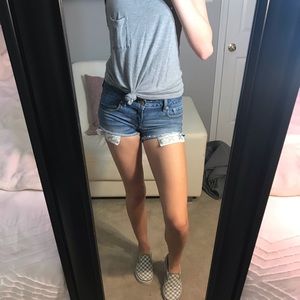 American eagle star jean shorts